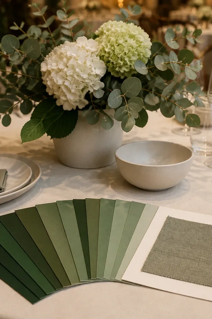 15 Green Wedding Color Schemes Compared for an Elegant Look