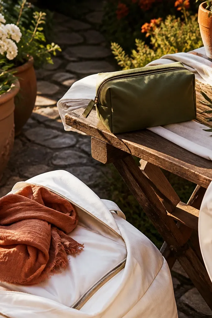Spring terracotta napkins with soft cream tablecloths and olive leaf branch runners