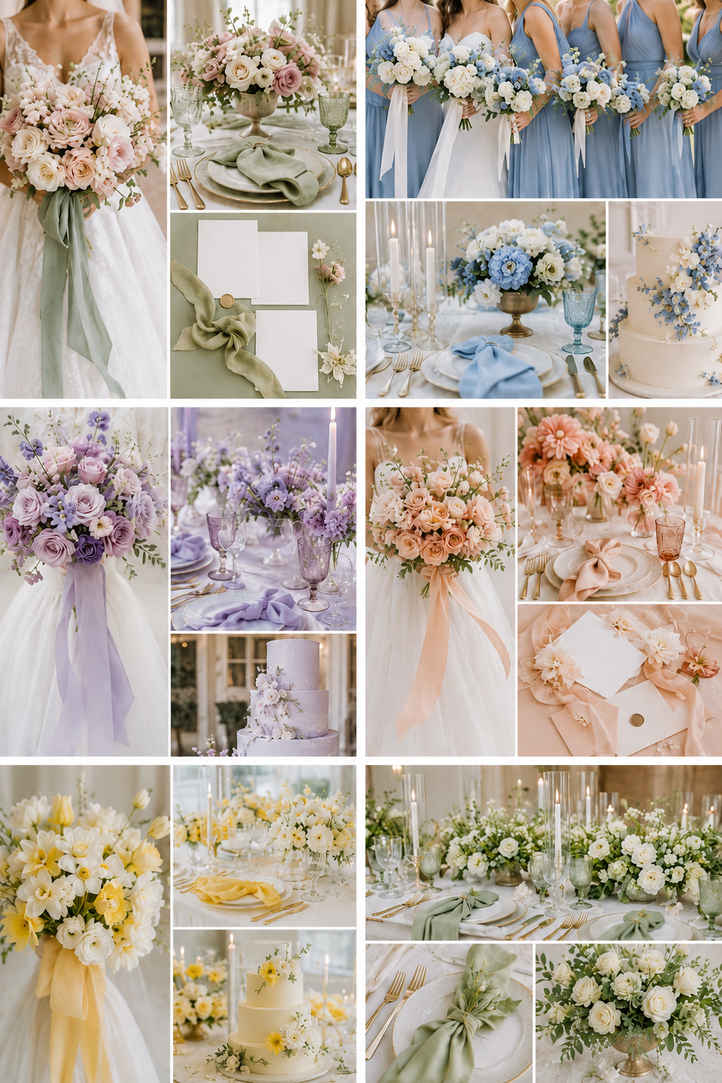 20 Spring Wedding Color Schemes for a Beautiful Day